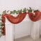 Snowkingdom 13Ft Terracotta Cheesecloth Table Runner, 160inch Long Rust Cheese Cloth Boho Gauze Runner for Wedding Bridal Shower Rustic Sheer Fall Thanksgiving Table Decorations